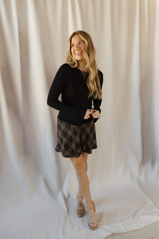 Z Supply Free Fall Sweater Top, Black - The Red Thread Boutique