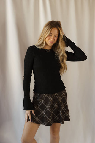 Z Supply Free Fall Sweater Top, Black - The Red Thread Boutique