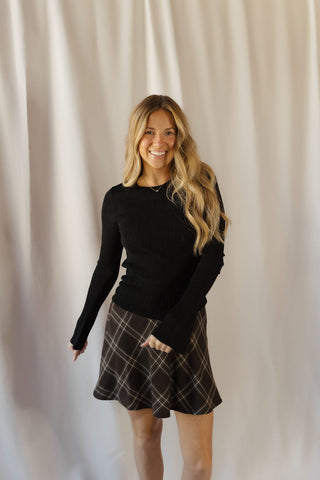 Z Supply Free Fall Sweater Top, Black - The Red Thread Boutique