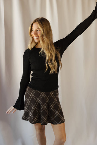 Z Supply Free Fall Sweater Top, Black - The Red Thread Boutique