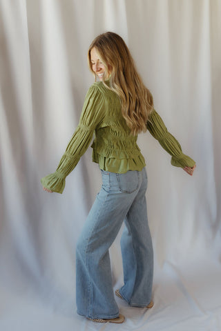 Z Supply The Stunner Mid Rise Wide Leg, Downtown - The Red Thread Boutique