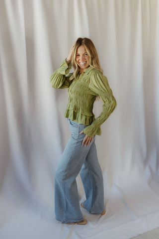 Z Supply The Stunner Mid Rise Wide Leg, Downtown - The Red Thread Boutique
