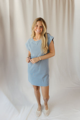 Z Supply Tate Jersey Denim Mini Dress