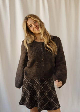 Z Supply Winterglow Fluffy Cardigan, Cocoa Bean - The Red Thread Boutique