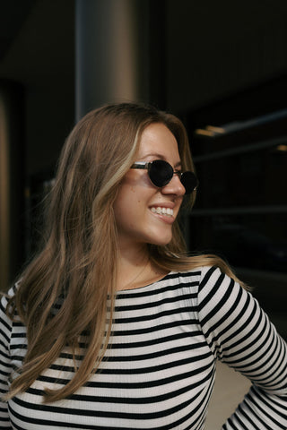 Pristine Striped Tee, Black by Z Supply