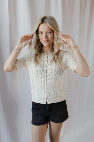 Z Supply Adria Sweater Top, Island Coconut