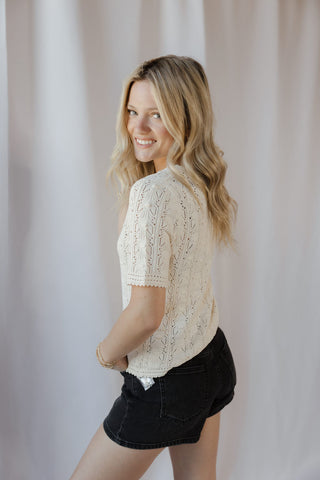 Z Supply Adria Sweater Top, Island Coconut