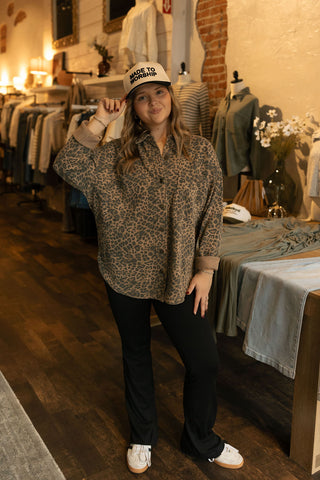 All Day Knit Jacket, Leopard by Z Supply