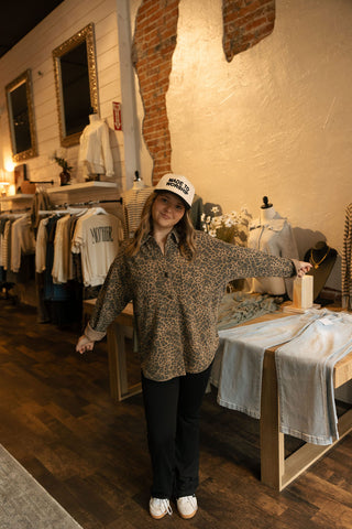 All Day Knit Jacket, Leopard by Z Supply