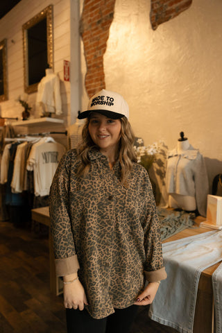 All Day Knit Jacket, Leopard by Z Supply