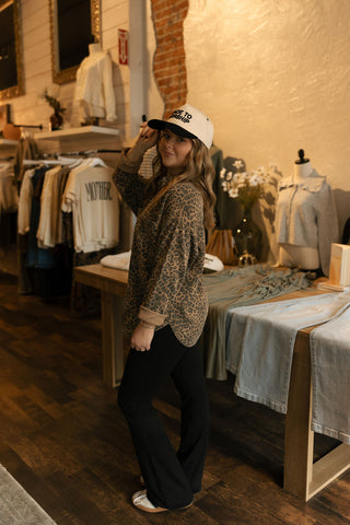 All Day Knit Jacket, Leopard by Z Supply