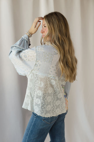 Gina Patchwork Denim Jacket - The Red Thread Boutique
