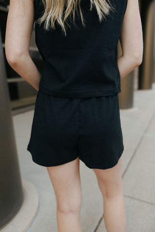Scout Knit Shorts, True Black by Z Supply *final sale