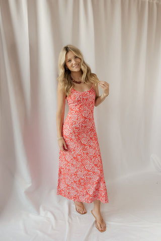 Charisma Ona Floral Midi Dress - The Red Thread Boutique