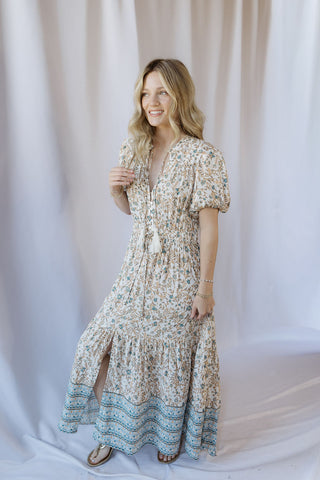 Collins Midi Dress, Blue Whimsy - The Red Thread Boutique