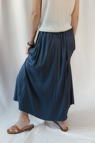 Driftwood Flowy Pants, Navy - The Red Thread Boutique