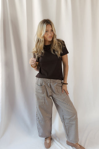 Annie Tee, Coffee Bean - The Red Thread Boutique