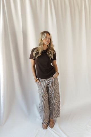 Annie Tee, Coffee Bean - The Red Thread Boutique