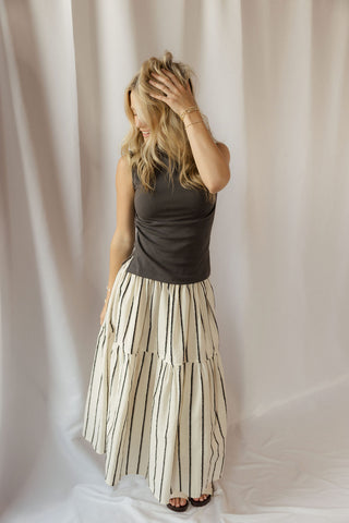 Blair Mock Neck, Charcoal