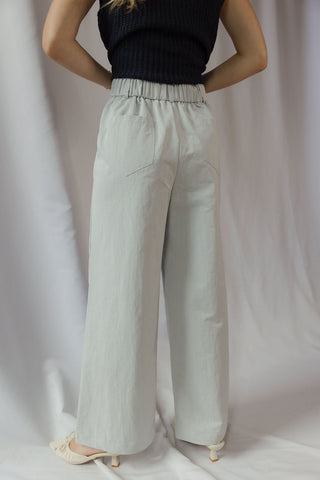 Brooke Tailored Straight Leg Pants, Light Blue
