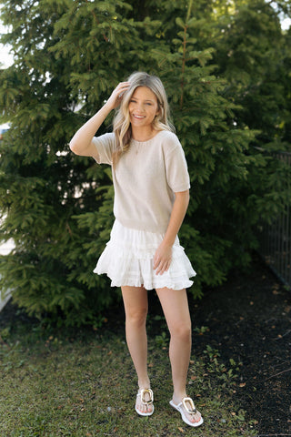 Eadin Sweater Top, Misty Gray *final sale*