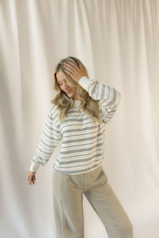 Z Supply Stand Out Striped Sweatshirt - The Red Thread Boutique