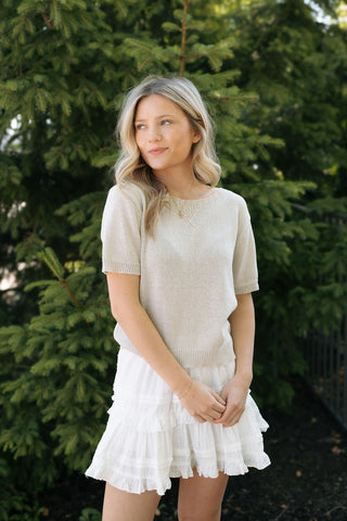 Eadin Sweater Top, Misty Gray *final sale*