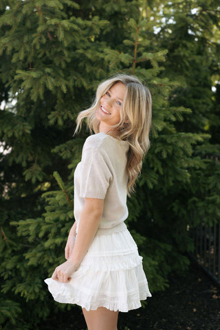 Eadin Sweater Top, Misty Gray *final sale*