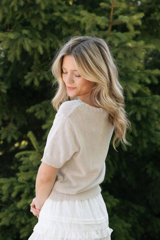 Eadin Sweater Top, Misty Gray *final sale*