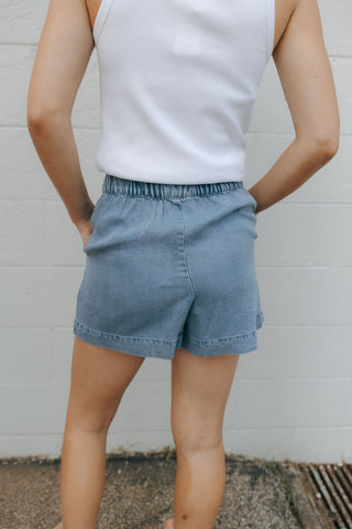 Amazonas Chambray Shorts Sun Bleached Indigo by Z Supply *final sale