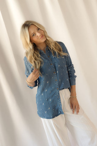 Bae Shirt, Nelly Paisley - The Red Thread Boutique