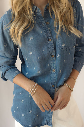 Bae Shirt, Nelly Paisley - The Red Thread Boutique