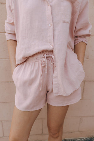 Perfect Linen Shorts, Pink Smoke by Z Supply *final sale