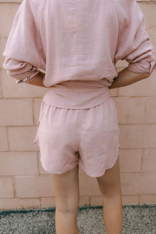 Perfect Linen Shorts, Pink Smoke by Z Supply *final sale