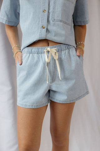 Z Supply Seaway Denim Coastal Shorts