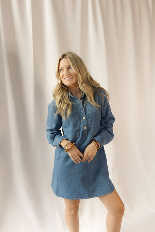 Z Supply Lucie Denim Shirt Dress - The Red Thread Boutique