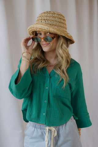 Z Supply Helena Shirt, Rainforest