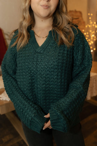 Lexi Collared Sweater, Green