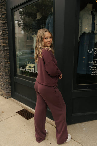 Scuba Pants, Dark Plum