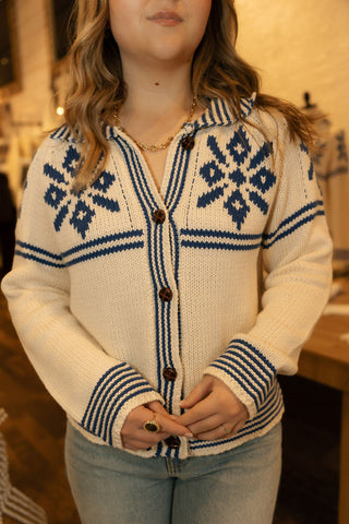 Vintage Snowflake Sweater *final sale - The Red Thread Boutique