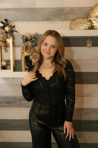 Nightfall Bodysuit, Black