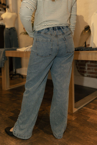 Marla Studded Jeans - The Red Thread Boutique