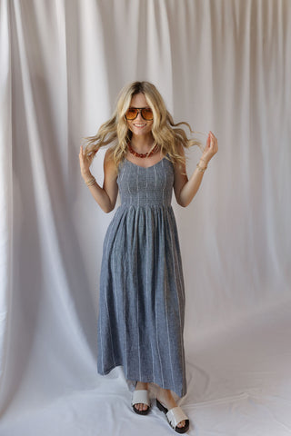 Z Supply Romy Stripe Dress, Eclipse