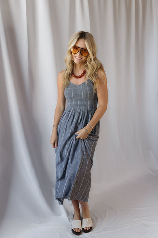 Z Supply Romy Stripe Dress, Eclipse