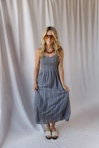 Z Supply Romy Stripe Dress, Eclipse