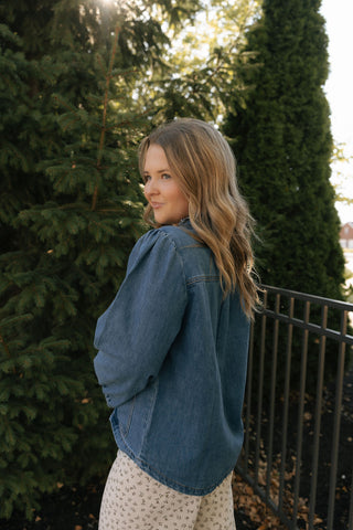 Stitched Denim Jacket *final sale*