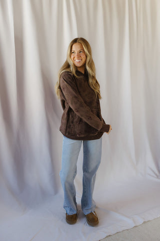 Zola Floral Sweatshirt, Brown - The Red Thread Boutique