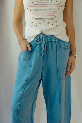 Basic Barrel Jogger, Day Blue