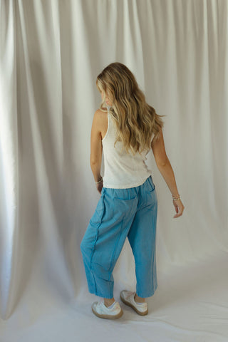 Basic Barrel Jogger, Day Blue