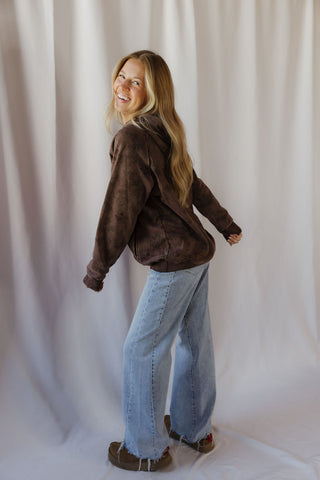 Zola Floral Sweatshirt, Brown - The Red Thread Boutique